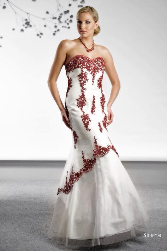 Svadobné šaty Sirene Red od Emil Halahija